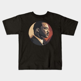 Inspire Unity: Festive Martin Luther King Day Art, Equality Designs, and Freedom Tributes! Kids T-Shirt